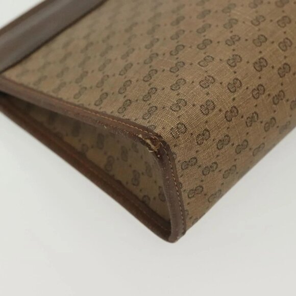 GUCCI Micro GG Supreme Clutch Bag PVC Beige 67 039 5465 Auth 133508 - Picture 4 of 16